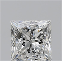 Natural Diamond 1.20 Carats, Princess with  Cut, H Color, SI1 Clarity and Certified by GIA