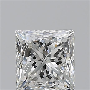 Picture of Natural Diamond 1.20 Carats, Princess with  Cut, H Color, SI1 Clarity and Certified by GIA