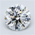 Diamante Natural 1.70 quilates, Redondo , Color F, claridad VVS2 y certificado GIA