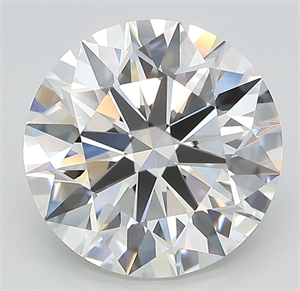 Picture of Lab Grown Diamond 4.27 Carats, Round with Ideal Cut, F Color, IF Clarity and Certified by IGI