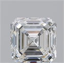 Natural Diamond 0.94 Carats, Asscher with  Cut, G Color, VVS1 Clarity and Certified by GIA
