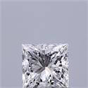 Natural Diamond 0.45 Carats, Princess with  Cut, E Color, VS1 Clarity and Certified by GIA