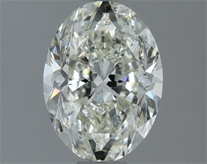 Picture of Natural Diamond 1.50 Carats, Oval with  Cut, I Color, SI2 Clarity and Certified by IGI