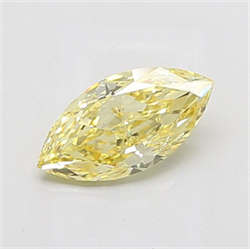 Picture of Lab Grown Diamond 1.52 Carats, Marquise with  Cut, Fancy Intense Yellow Color, VS2 Clarity and Certified by IGI