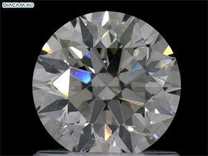 Picture of Natural Diamond 1.00 Carats, Round with Excellent Cut, K Color, SI1 Clarity and Certified by GIA
