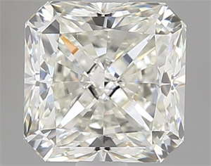 Picture of Natural Diamond 0.91 Carats, Radiant with  Cut, J Color, VS1 Clarity and Certified by GIA