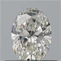 Natural Diamond 0.40 Carats, Oval with  Cut, H Color, VVS1 Clarity and Certified by GIA