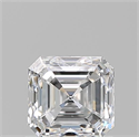 Natural Diamond 1.01 Carats, Asscher with  Cut, D Color, VS2 Clarity and Certified by GIA