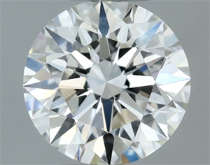 Picture of Natural Diamond 0.56 Carats, Round with Excellent Cut, H Color, VVS1 Clarity and Certified by IGI