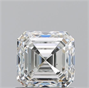 Natural Diamond 1.01 Carats, Asscher with  Cut, H Color, VS2 Clarity and Certified by GIA