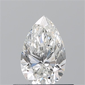 Picture of Natural Diamond 0.51 Carats, Pear with  Cut, G Color, VS1 Clarity and Certified by GIA