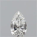 Natural Diamond 0.50 Carats, Pear with  Cut, F Color, SI1 Clarity and Certified by GIA