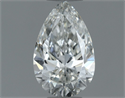 Natural Diamond 0.50 Carats, Pear with  Cut, H Color, SI1 Clarity and Certified by GIA
