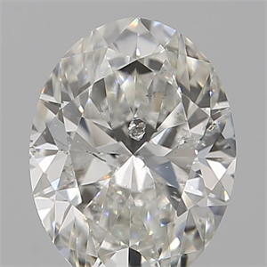 Picture of Natural Diamond 0.50 Carats, Oval with  Cut, H Color, I1 Clarity and Certified by GIA