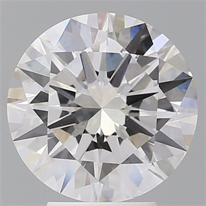 Picture of Lab Grown Diamond 4.01 Carats, Round with Excellent Cut, E Color, VS1 Clarity and Certified by IGI