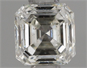 Natural Diamond 0.50 Carats, Asscher with  Cut, H Color, SI1 Clarity and Certified by IGI
