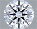 Lab Grown Diamond 1.05 Carats, Round with Excellent Cut, D Color, VVS1 Clarity and Certified by IGI