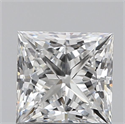 Natural Diamond 0.92 Carats, Princess with  Cut, E Color, SI1 Clarity and Certified by GIA
