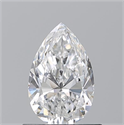 Natural Diamond 0.70 Carats, Pear with  Cut, E Color, VS2 Clarity and Certified by GIA