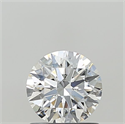 Lab Grown Diamond 1.01 Carats, Round with Ideal Cut, D Color, VVS2 Clarity and Certified by IGI