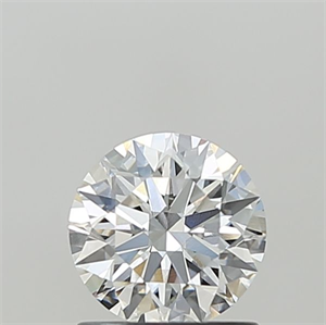 Picture of Lab Grown Diamond 1.01 Carats, Round with Ideal Cut, D Color, VVS2 Clarity and Certified by IGI