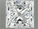 Natural Diamond 0.91 Carats, Princess with  Cut, E Color, SI2 Clarity and Certified by GIA