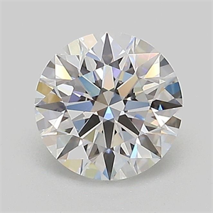 Picture of Lab Grown Diamond 1.05 Carats, Round with Ideal Cut, D Color, VVS2 Clarity and Certified by IGI