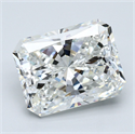 Natural Diamond 7.07 Carats, Radiant with  Cut, H Color, VVS2 Clarity and Certified by GIA
