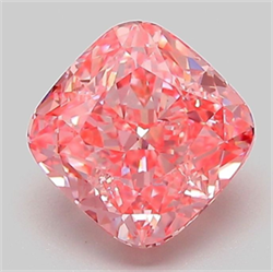 Picture of Lab Grown Diamond 2.08 Carats, CUSHION MODIFIED with  Cut, Fancy Vivid Pink Color, VVS2 Clarity and Certified by IGI