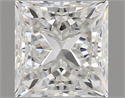 Natural Diamond 1.00 Carats, Princess with  Cut, H Color, VS2 Clarity and Certified by GIA