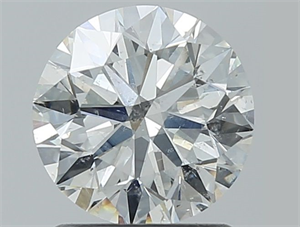 Picture of Natural Diamond 1.36 Carats, Round with Excellent Cut, H Color, SI2 Clarity and Certified by HRD