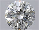 Natural Diamond 1.29 Carats, Round with Excellent Cut, J Color, SI1 Clarity and Certified by GIA