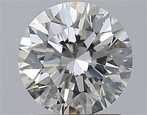 Picture of Natural Diamond 1.29 Carats, Round with Excellent Cut, J Color, SI1 Clarity and Certified by GIA