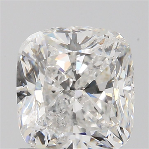 Picture of Natural Diamond 1.02 Carats, Cushion with  Cut, F Color, SI2 Clarity and Certified by IGI