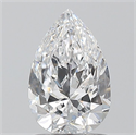 Natural Diamond 1.13 Carats, Pear with  Cut, D Color, SI1 Clarity and Certified by GIA