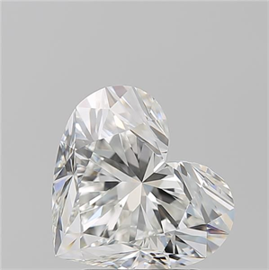Picture of Natural Diamond 2.30 Carats, Heart with  Cut, H Color, VVS2 Clarity and Certified by GIA