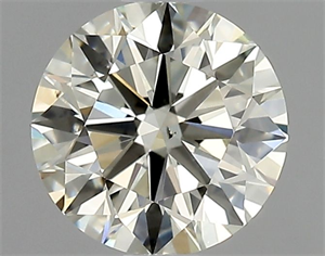 Picture of Natural Diamond 0.90 Carats, Round with Excellent Cut, K Color, VS2 Clarity and Certified by IGI