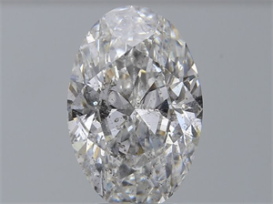 Picture of Natural Diamond 3.06 Carats, Oval with  Cut, E Color, SI2 Clarity and Certified by HRD