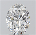 Natural Diamond 1.01 Carats, Oval with  Cut, D Color, VVS2 Clarity and Certified by GIA