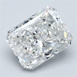 Picture of Natural Diamond 4.08 Carats, Radiant with  Cut, F Color, VS2 Clarity and Certified by GIA