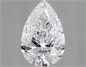 Natural Diamond 2.01 Carats, Pear with  Cut, D Color, IF Clarity and Certified by GIA