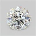 Lab Grown Diamond 2.92 Carats, Round with Ideal Cut, E Color, VS1 Clarity and Certified by IGI