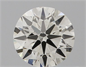 Natural Diamond 0.51 Carats, Round with Excellent Cut, I Color, IF Clarity and Certified by IGI