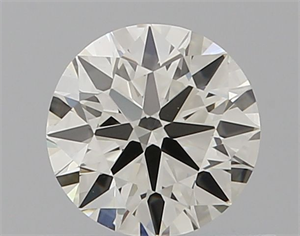 Picture of Natural Diamond 0.51 Carats, Round with Excellent Cut, I Color, IF Clarity and Certified by IGI