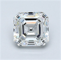 Diamante Natural 1.20 quilates, Asscher , Color F, claridad VS1 y certificado GIA