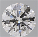 Lab Grown Diamond 5.56 Carats, Round with Ideal Cut, F Color, VVS2 Clarity and Certified by IGI