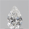 Natural Diamond 0.50 Carats, Pear with  Cut, F Color, VS2 Clarity and Certified by GIA