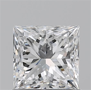 Picture of Natural Diamond 0.84 Carats, Princess with  Cut, E Color, SI1 Clarity and Certified by GIA