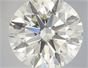 Natural Diamond 0.50 Carats, Round with Excellent Cut, K Color, VVS1 Clarity and Certified by IGI