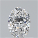 Natural Diamond 0.50 Carats, Oval with  Cut, D Color, VS1 Clarity and Certified by GIA